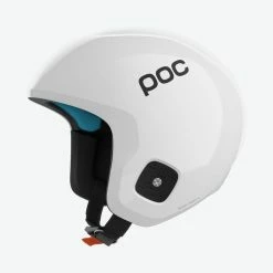 POC SPORTS USA POC Skull Dura X Spin Ski Race Helmet In Hydrogen White