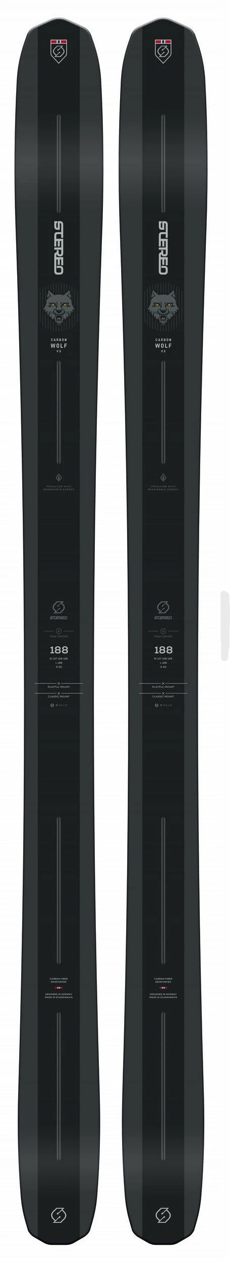 Stereo Carbon Wolf V3 Ski 2022