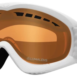 Dragon Alliance Dragon DXS Goggle In White With Lumalens Amber Lens