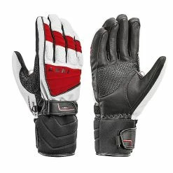 Leki Griffin S Glove In White/Red