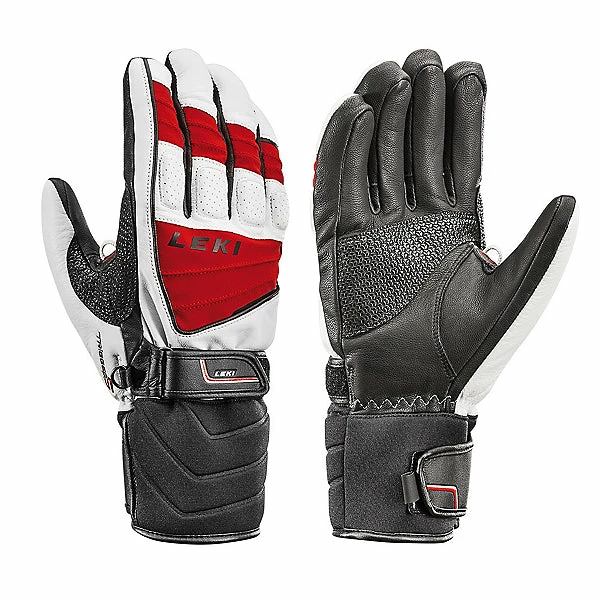 Leki Griffin S Glove In White/Red