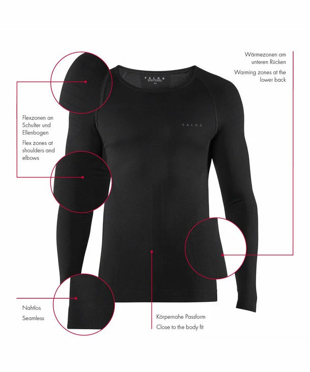 FALKE USA Falke Long Sleeve Crew Warm Men's Baselayer - Image 4