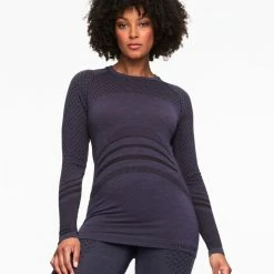 Kari Traa Women's Oline Long Sleeve -Wells Lamont Sales Store 623128 OLINE LONGSLEEVE ROYAL MODEL 1 Karitraa