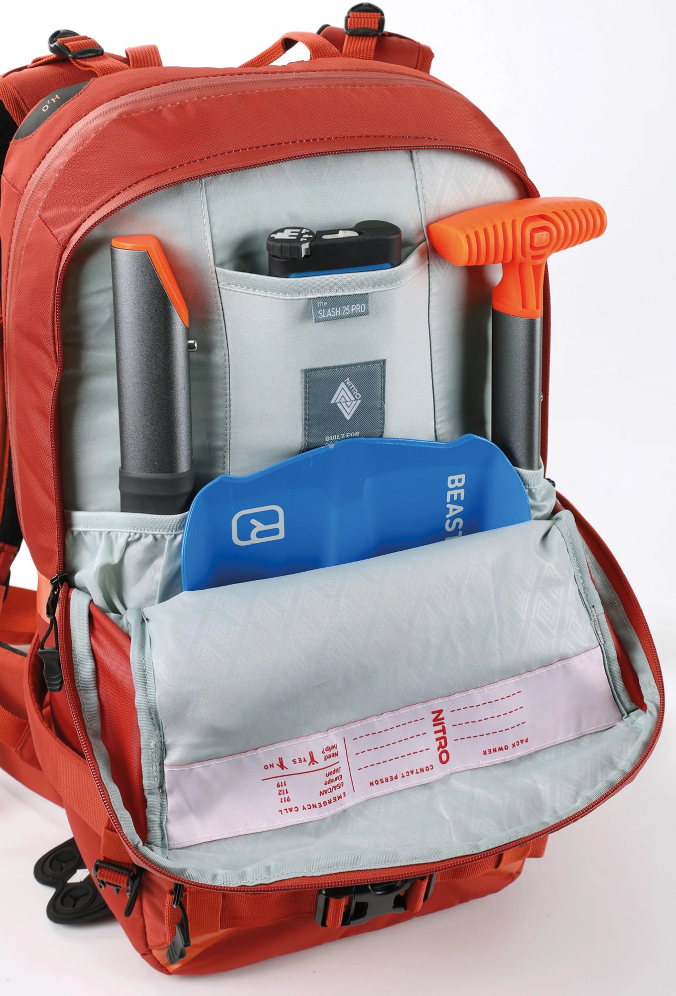 NITRO SNBD/ L1 OUTERWEAR Nitro Slash25 Pro 25L Backcountry Backpack - Image 8