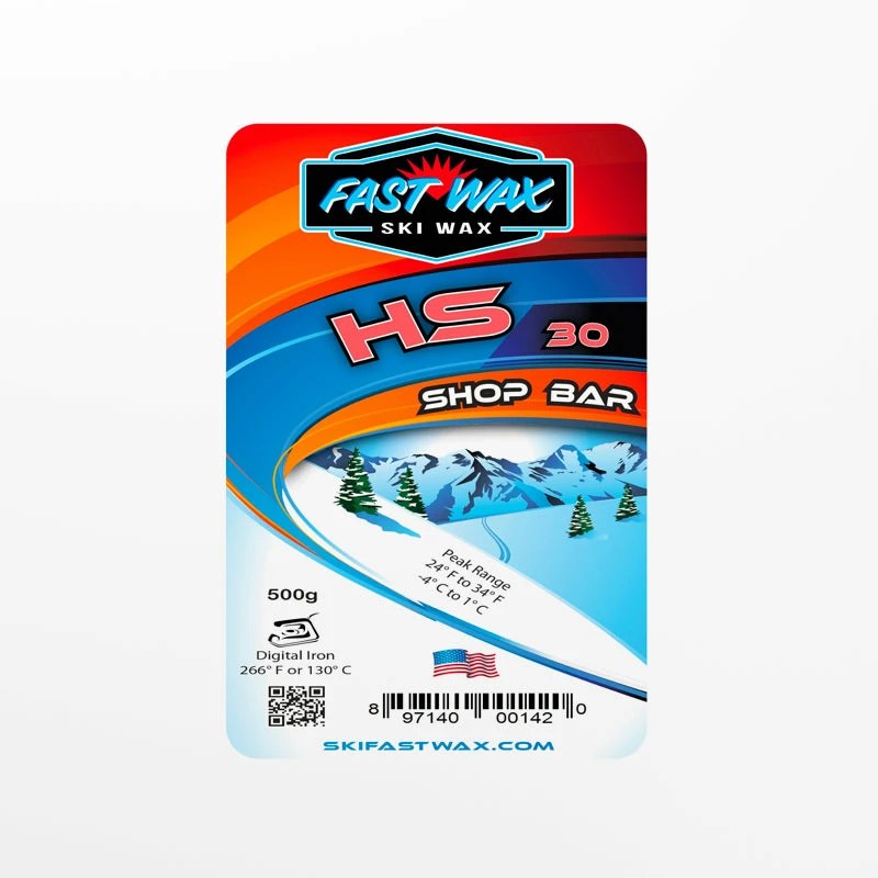 Fast Wax HS-30 Red Shop Bar 500g