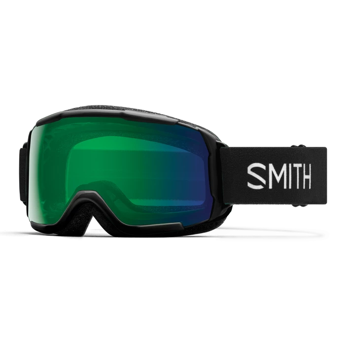 Smith Grom Youth Goggle In Black With ChromaPop Everyday Green Mirror Lens