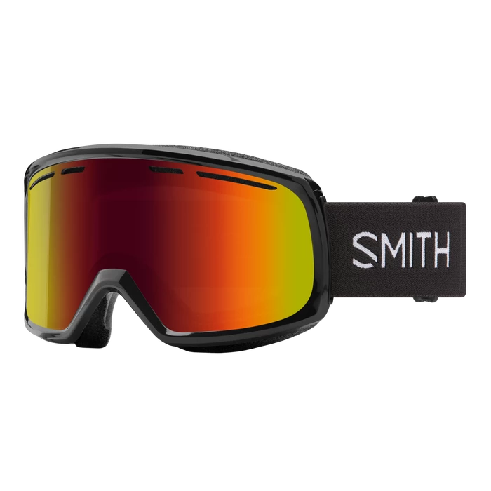 Smith Range Goggle In Black With Red Sol-X Mirror Lens