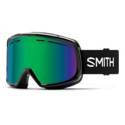 Smith Range Goggle In Black With Green Sol-X Mirror Lens
