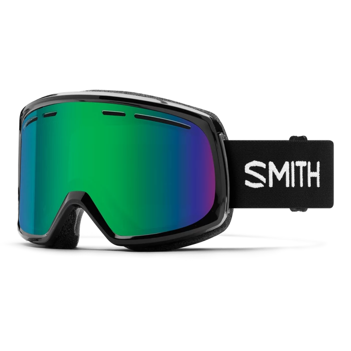 Smith Range Goggle In Black With Green Sol-X Mirror Lens