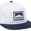 Autumn Headwear Autumn 5 Panel Snap Back Hat In White