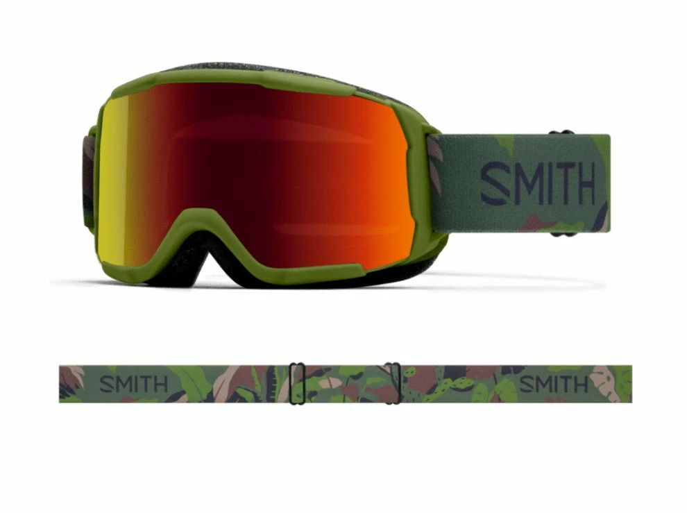Smith Daredevil Youth Goggle In Olive Plant Camo With Red Sol-X Mirror Lens