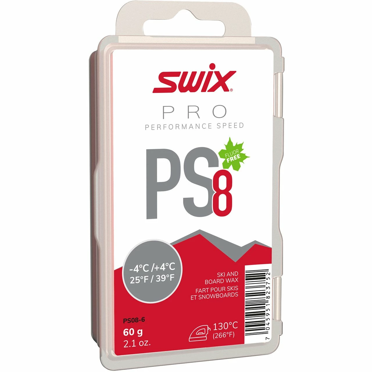 SWIX PS8 Red -4°C/+4°C 60g